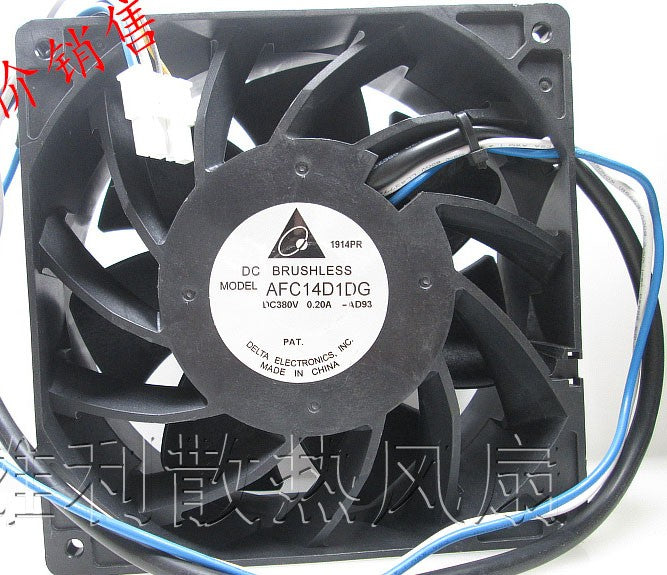 DELTA AFC14D1DG 380V 0.2A 76W 3wires Cooling Fan DELTA AFC14D1DG 380V 0.2A 76W 3wires Cooling Fan